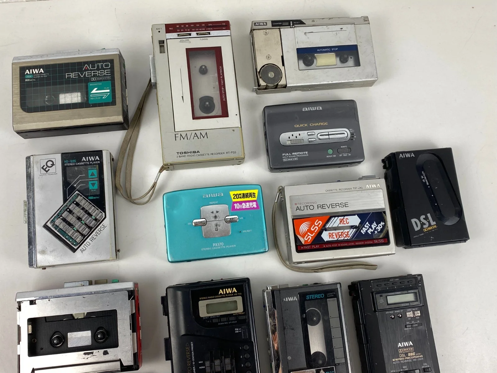 Aiwa Walkman HS-P04 / TP-27 / HS-G35 / HS-J07 / TP-26