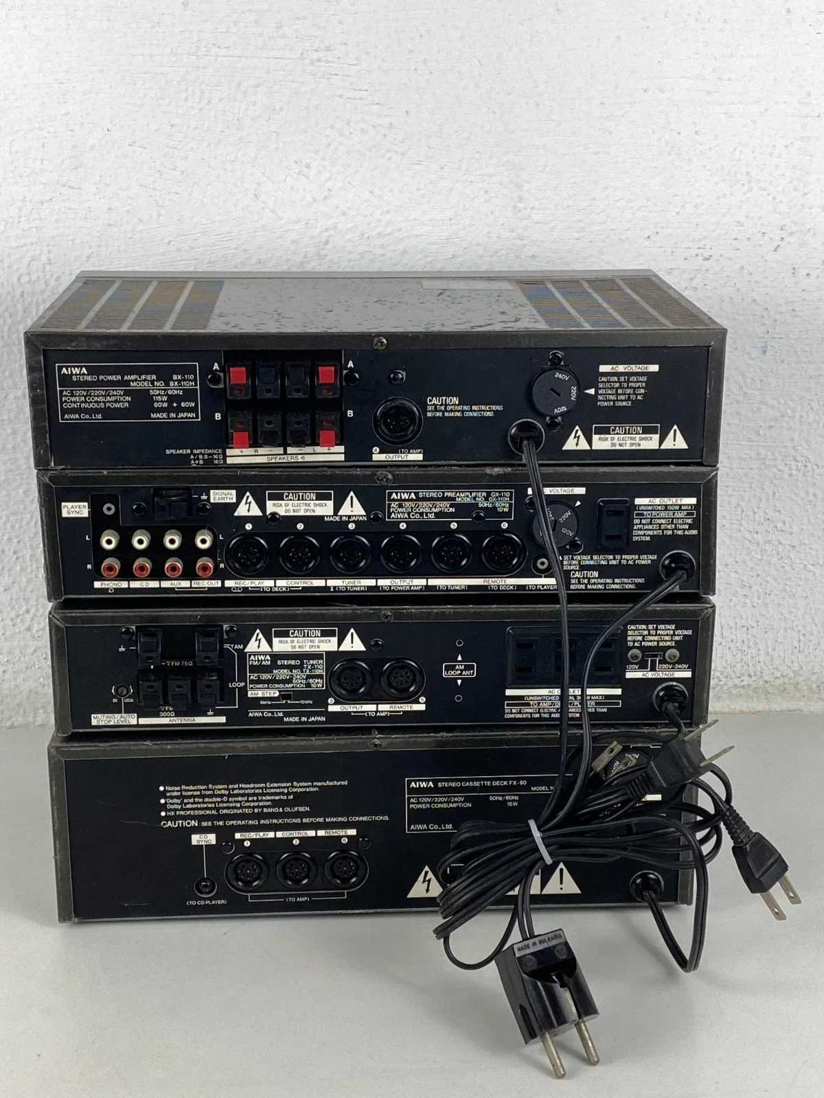 Aiwa BX-110 GX-110 TX-110 FX-90 Cassette Deck