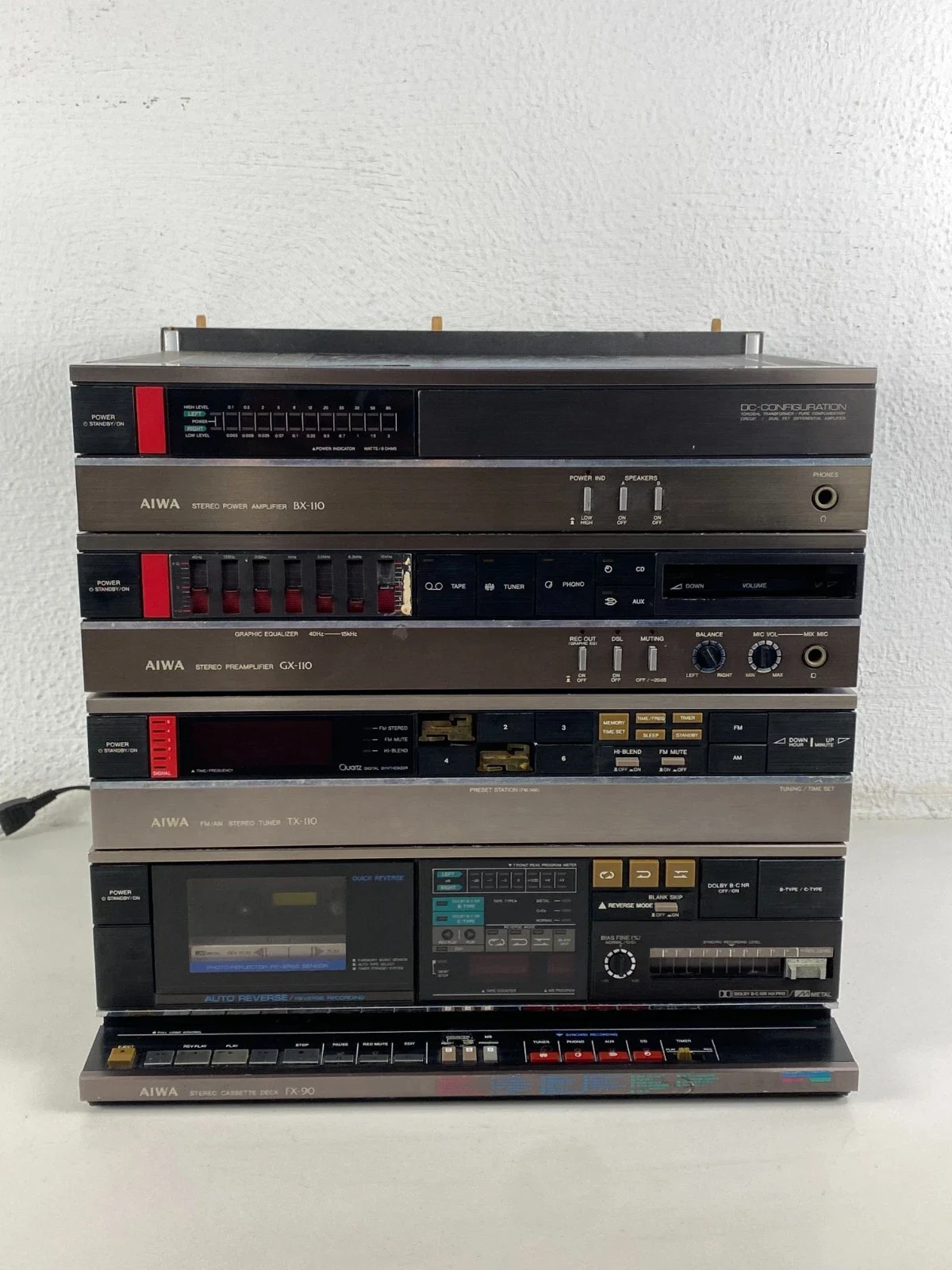 Aiwa BX-110 GX-110 TX-110 FX-90 Cassette Deck