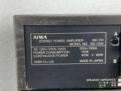 Aiwa BX-110 GX-110 TX-110 FX-90 Cassette Deck