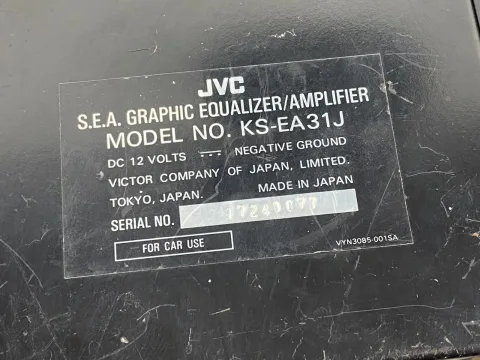JVC KS-EA31 Equalizer