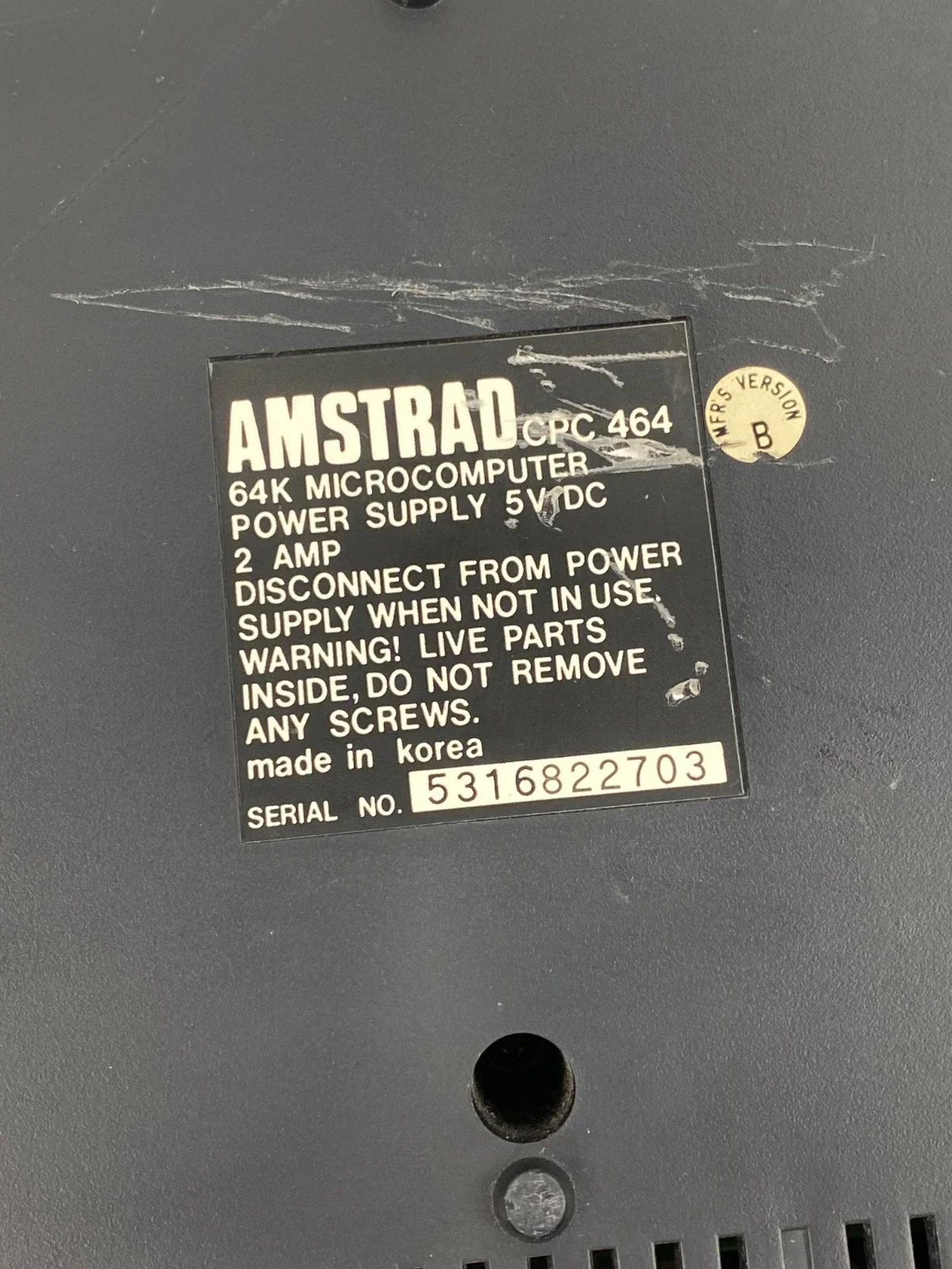 Amstrad CPC464 Computer