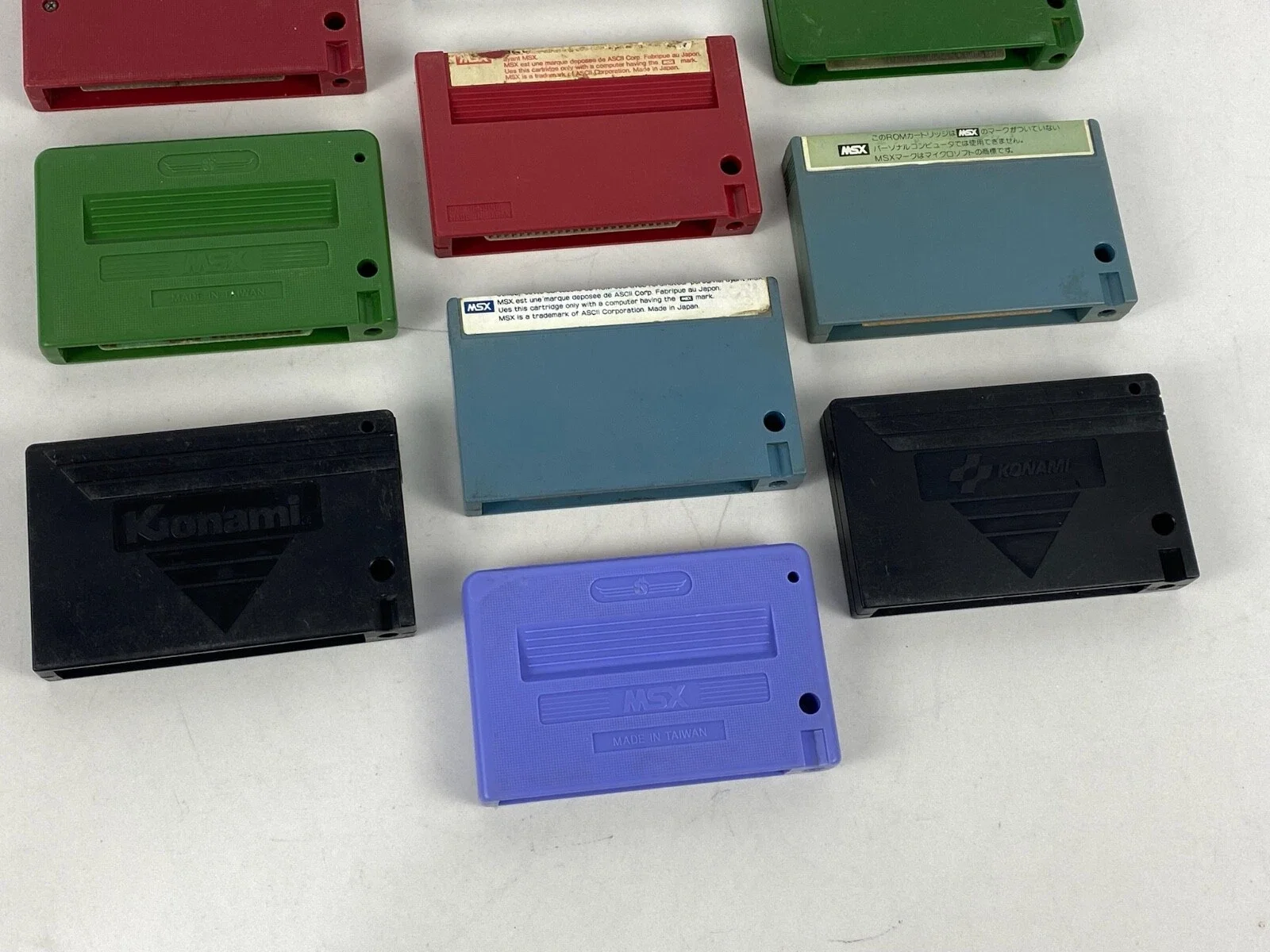 Konami Space Trouble Athletic Land Road Fighter Cartridge