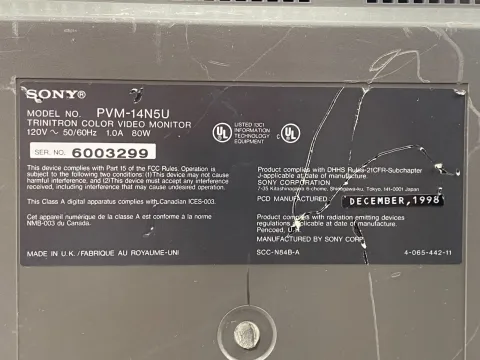 Sony PVM-14N5U Monitor