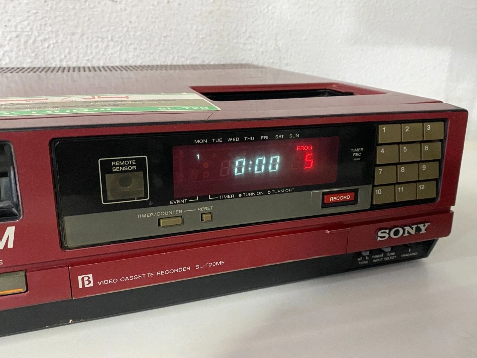 Sony SL-T20ME Betamax Video Cassette Recorder