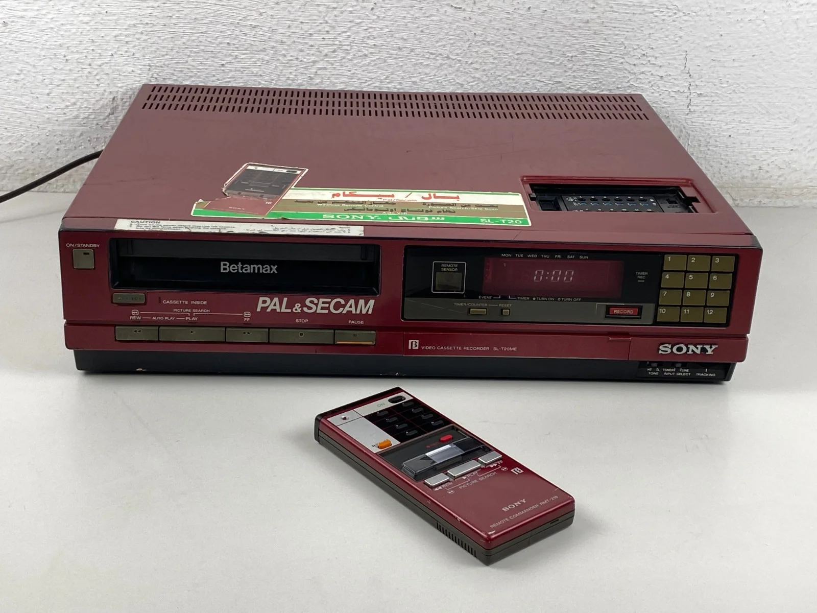 Sony SL-T20ME Betamax Video Cassette Recorder