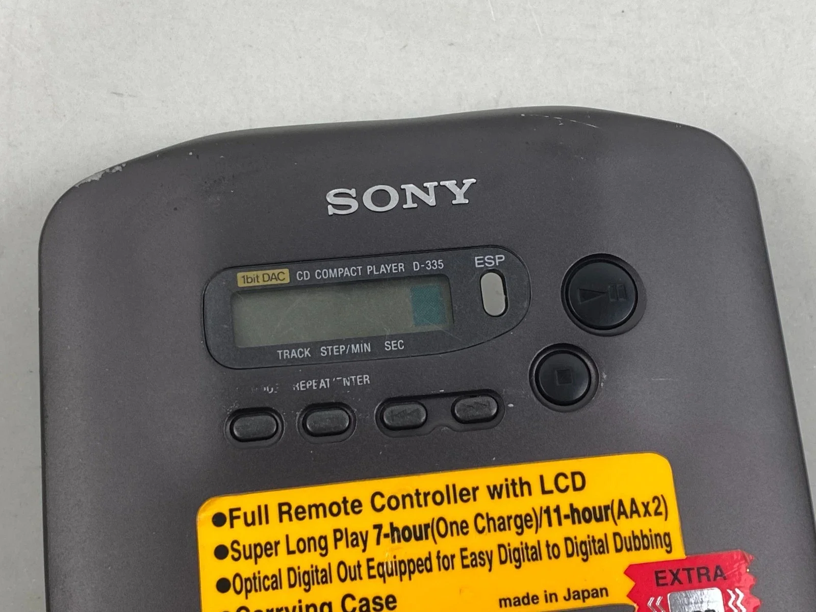 Sony Discman D-335 CD Player