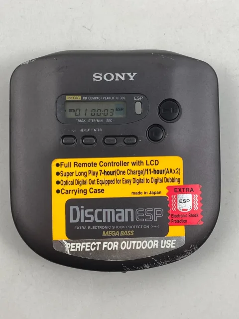 Sony Discman D-335 CD Player