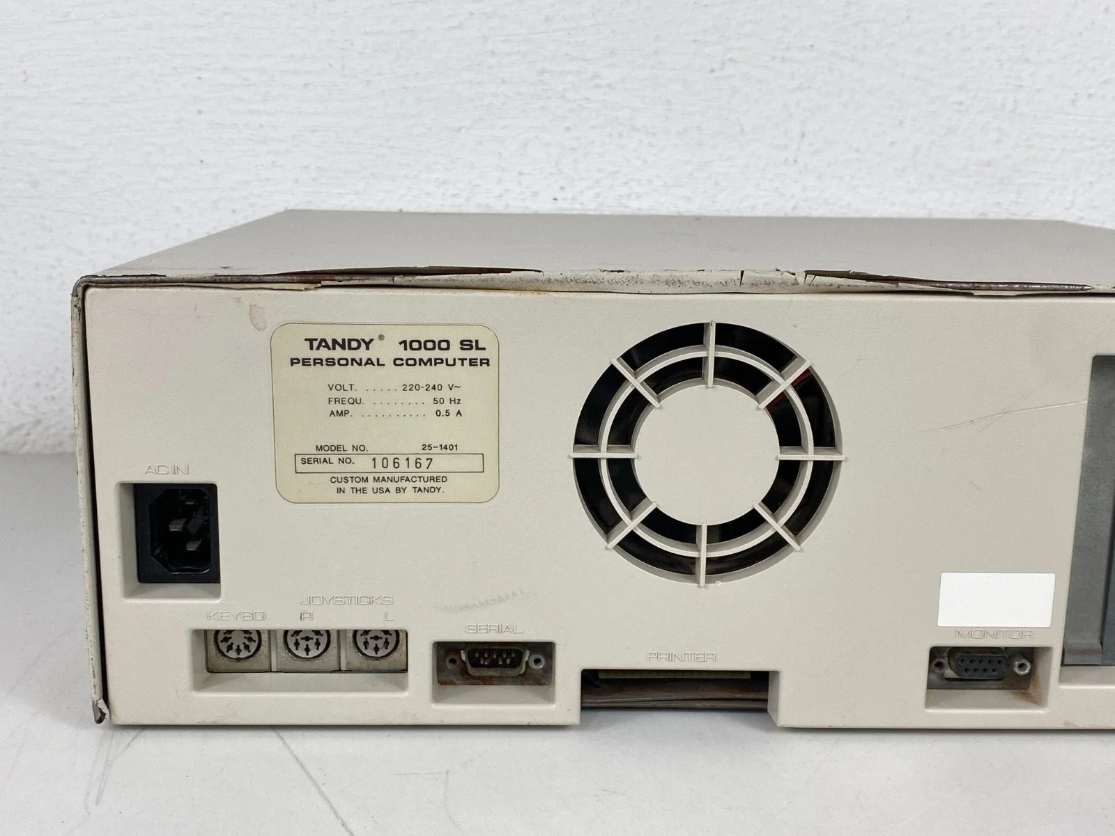 Tandy 1000SL Personal Computer 25-1401
