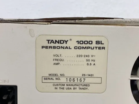 Tandy 1000SL Personal Computer 25-1401