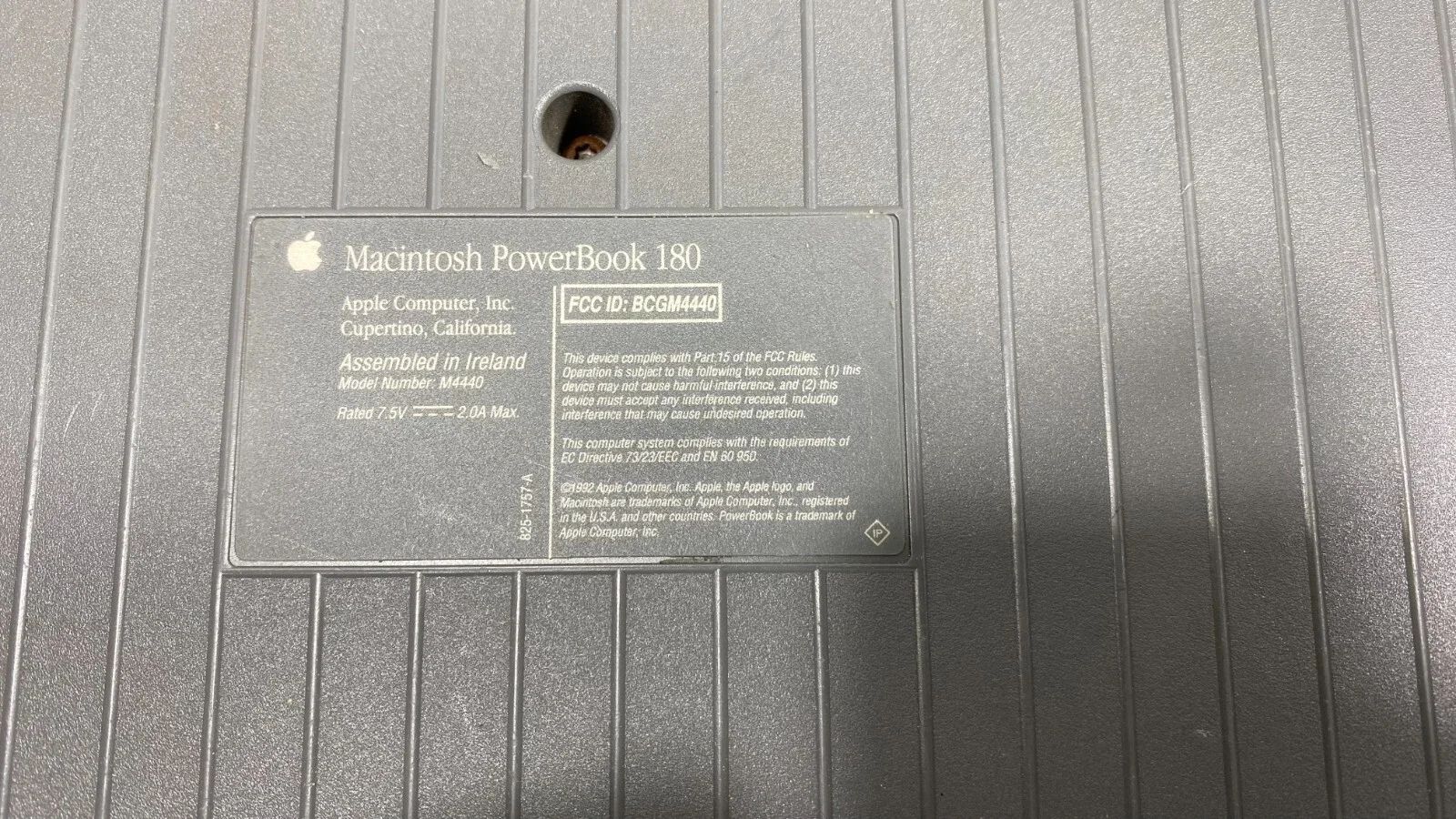 Apple PowerBook 180 M4440 Laptop
