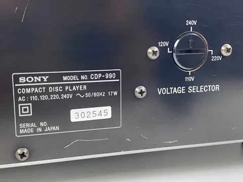Sony CDP-990 CD Player