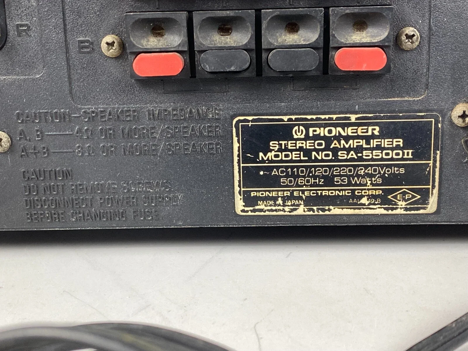 Pioneer SA-5500 II Integrated Amplifier