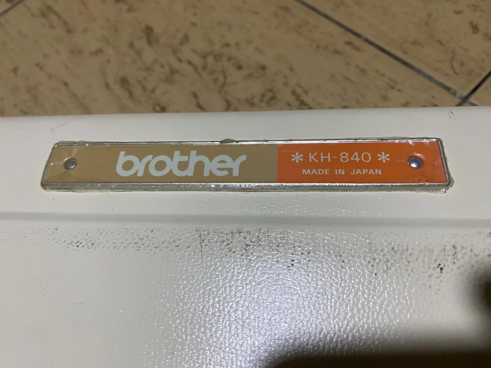 Brother KH-840/KR-830 Knitting Machine