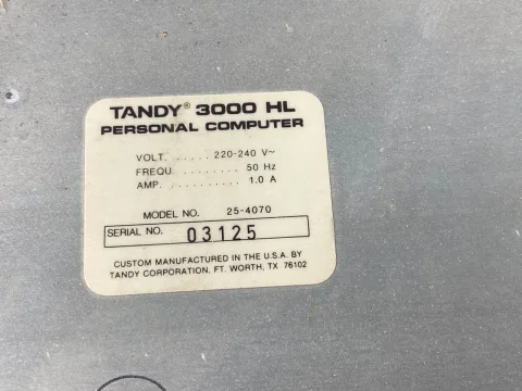 Tandy 25-4070 Personal Computer