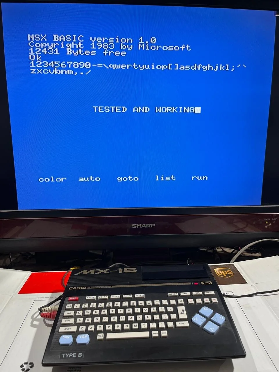 Casio MSX MX -15 Computer