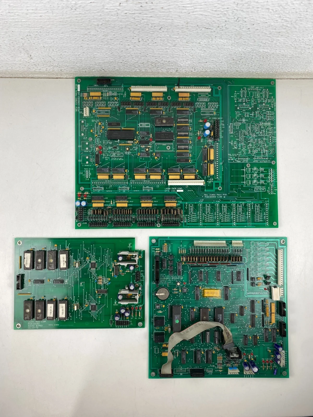 Arcade Planet / LAZER-TRON 100039 وحدة تحكم لوحة دوائر PCB100050 لوحة صوت كرين أركيد