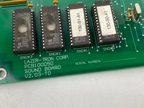 Arcade Planet / LAZER-TRON 100039 وحدة تحكم لوحة دوائر PCB100050 لوحة صوت كرين أركيد