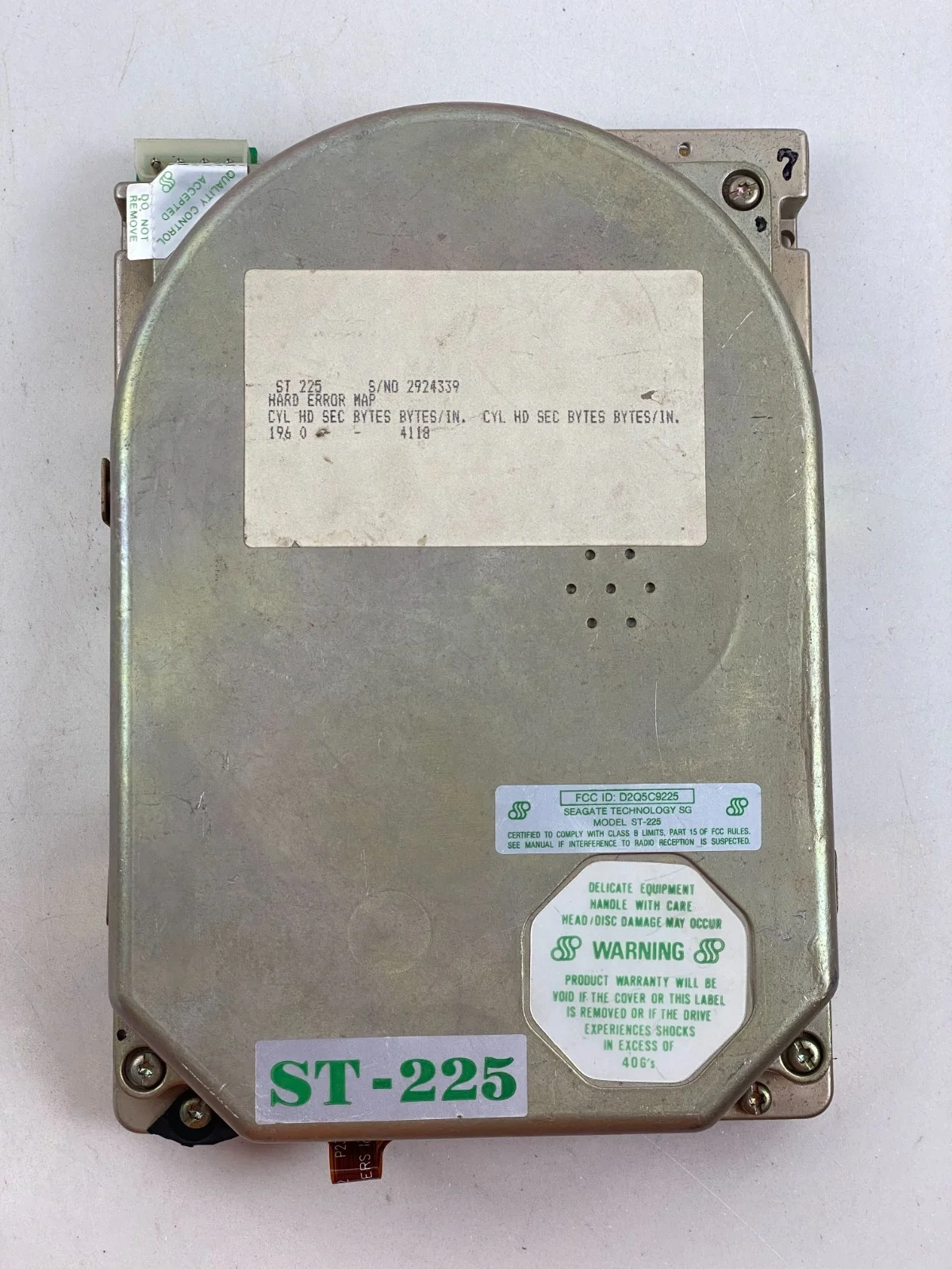 IBM XT Seagate ST-225 Hard Disk Drive