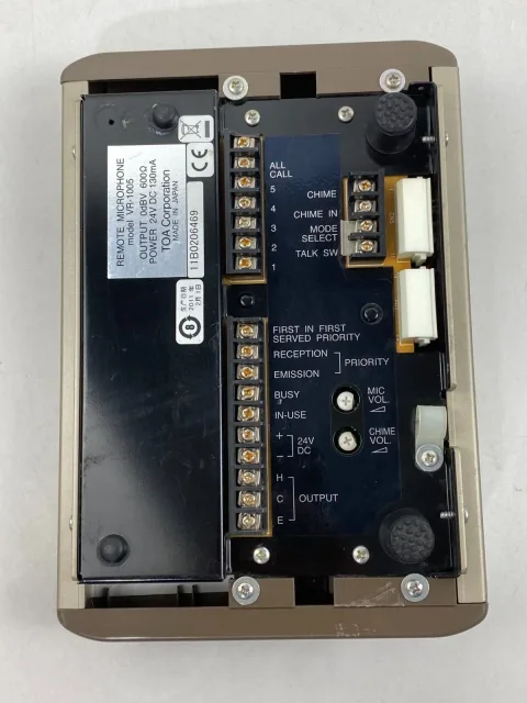 TOA Corporation Remote Microphone Model VR-1005