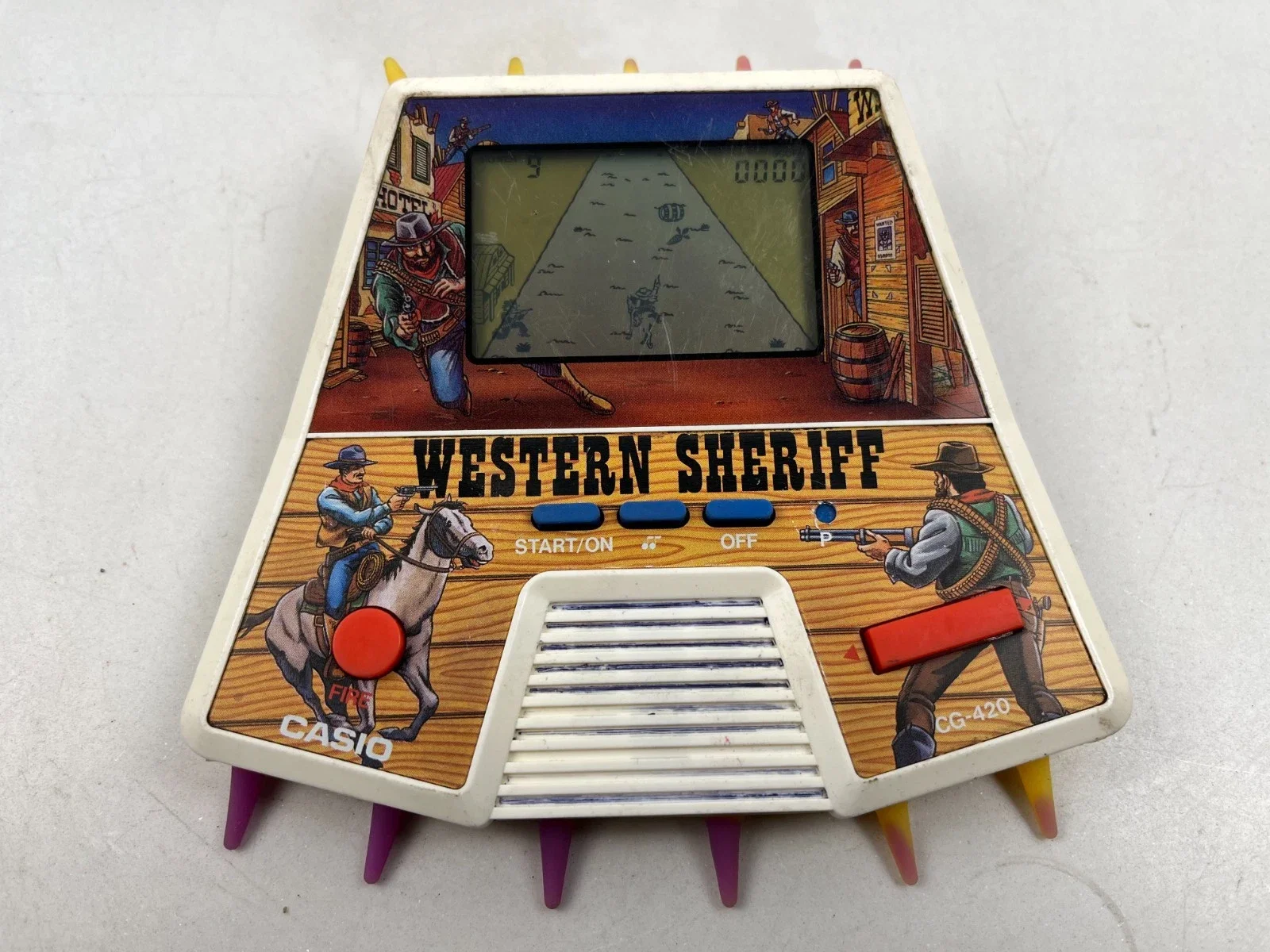Casio Western Sheriff CG-420 Handheld System Game 1987