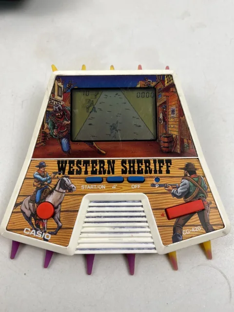 Casio Western Sheriff CG-420 Handheld System Game 1987