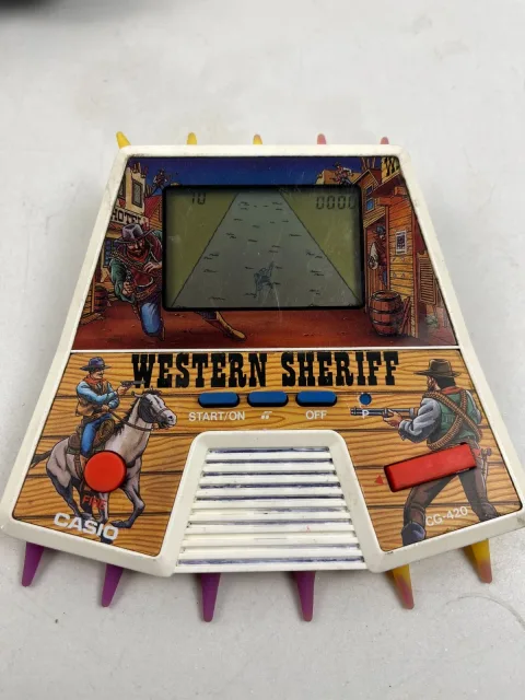 Casio Western Sheriff CG-420 Handheld System Game 1987