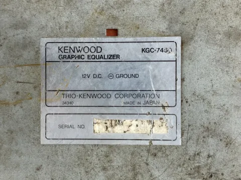 Kenwood KAC-5205 Car Stereo Amplifier W/ KGC-7450 Equalizer