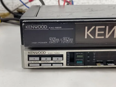 Kenwood KAC-5205 Car Stereo Amplifier W/ KGC-7450 Equalizer