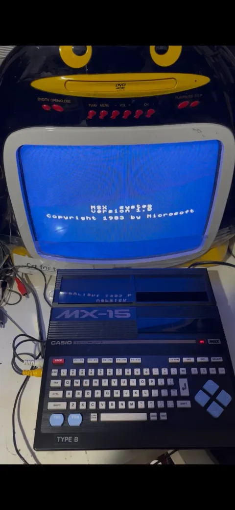 Casio MSX MX -15 Personal Computer Game W/ Expansion Unit KB15