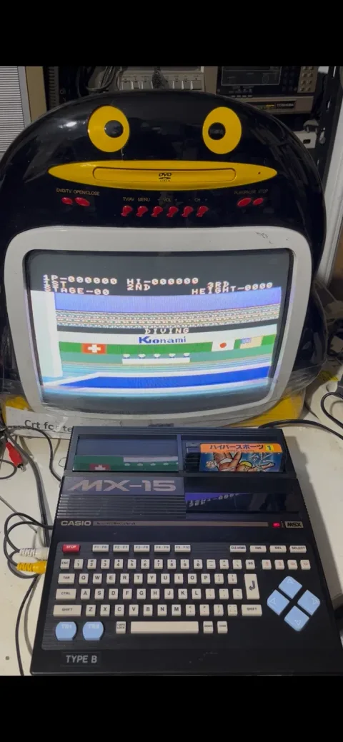 Casio MSX MX -15 Personal Computer Game W/ Expansion Unit KB15
