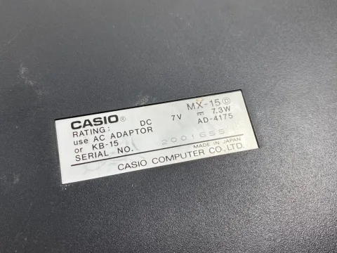 Casio MSX MX -15 Personal Computer Game W/ Expansion Unit KB15