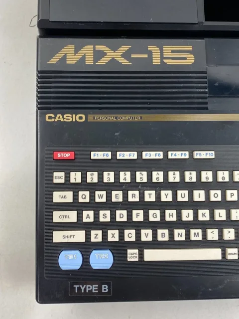 Casio MSX MX -15 Personal Computer Game W/ Expansion Unit KB15