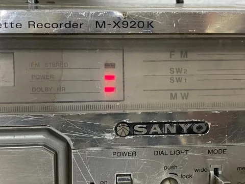 Sanyo M-X920K Stereo Boombox Ghettoblaster Cassette