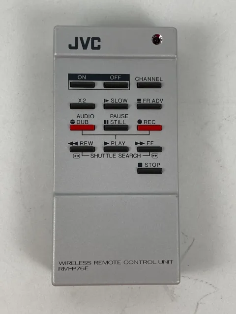 JVC RM-P76E VCR VHS Remote Control JVC HR-2650U HR-7650U