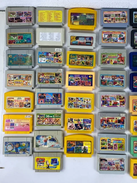Game Star IN One Dendy Famicom Famiclone Nes Tv Game Lot 52