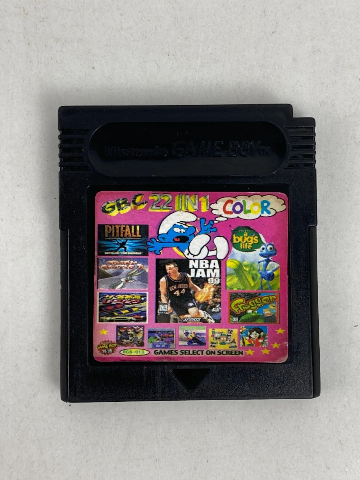 Nintendo Game Boy Color GBC 22 in 1 Multicart Cartridge