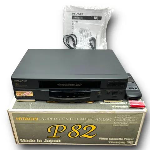 Brand Hitachi P-82 VHS Video Cassette Player Sealed