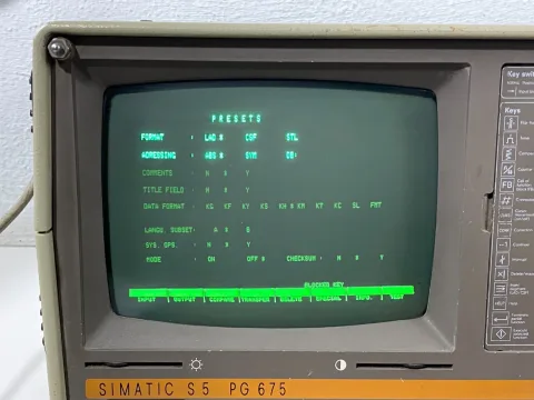 Siemens S5 PG675 Programming Terminal