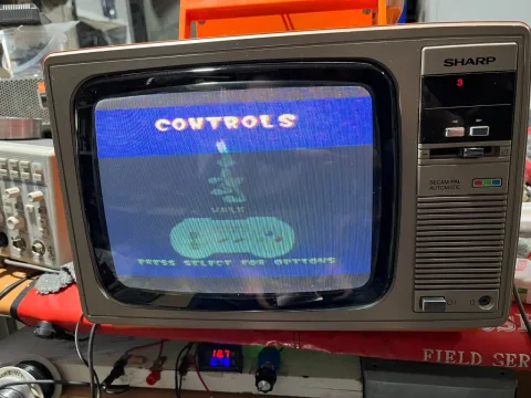 Sharp C-1001SP Retro CRT Space Age color TV orange
