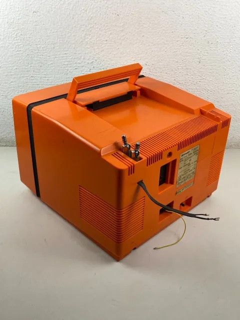 Sharp C-1001SP Retro CRT Space Age color TV orange