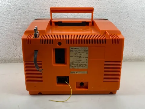 Sharp C-1001SP Retro CRT Space Age color TV orange
