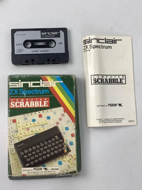 سينكلير وماكميلان ZX Spectrum Scrabble Make-A-Chip كاسيت 48K لعبة