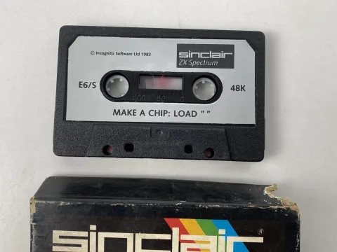 سينكلير وماكميلان ZX Spectrum Scrabble Make-A-Chip كاسيت 48K لعبة