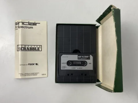 سينكلير وماكميلان ZX Spectrum Scrabble Make-A-Chip كاسيت 48K لعبة