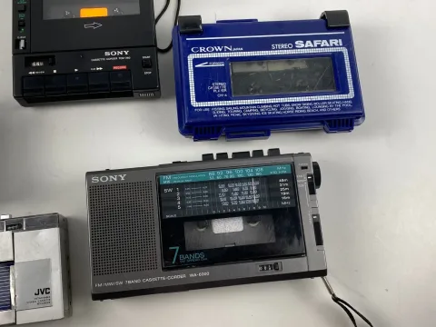 Sony JVC Walkman ICF-7600 / WA-6000 / CQ-1 / TCM-260 / Radio Cassette LOT 12