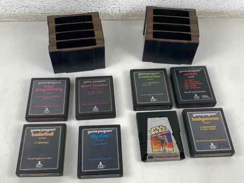 Lot of 8 Atari 2600 games Star Wars the Empire Strikes Back with Case