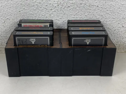 Lot of 8 Atari 2600 games Star Wars the Empire Strikes Back with Case