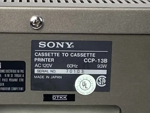 Sony CCP-13B compact cassette recorder