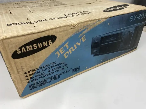 Samsung Diamond 4 Head VCR SV-80Y Vedio Cassette Recorder VHS Boxed